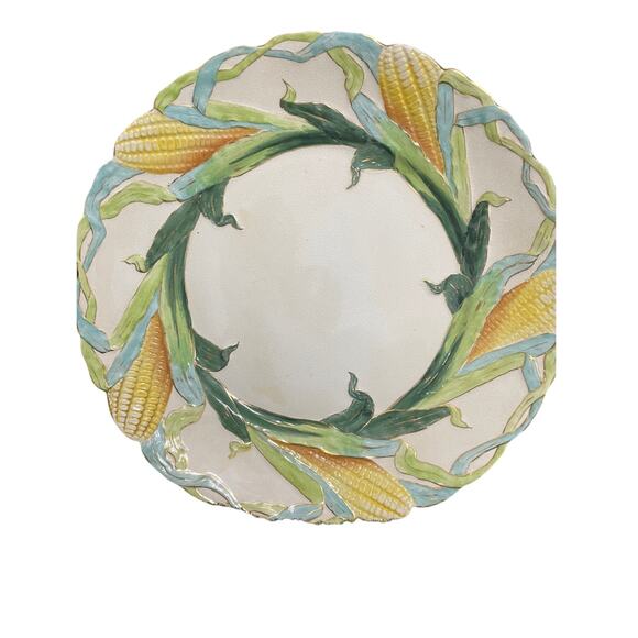 wheeling  pottery Other - Rare Antique Wheeling Pottery WP La Belle China Corn Platter